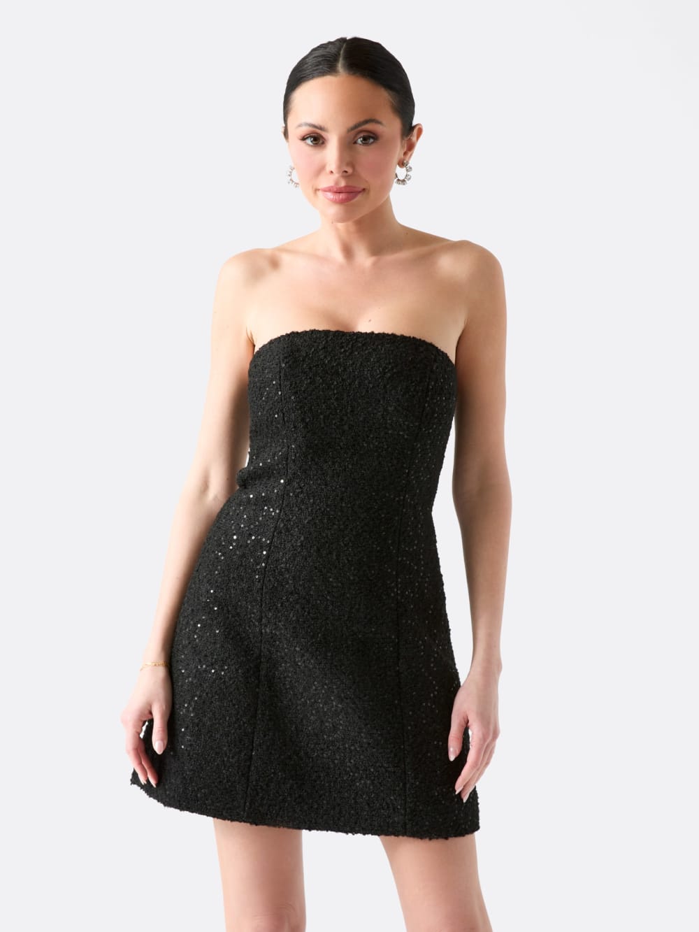 Boucl  Away Sequin Dress - Guess