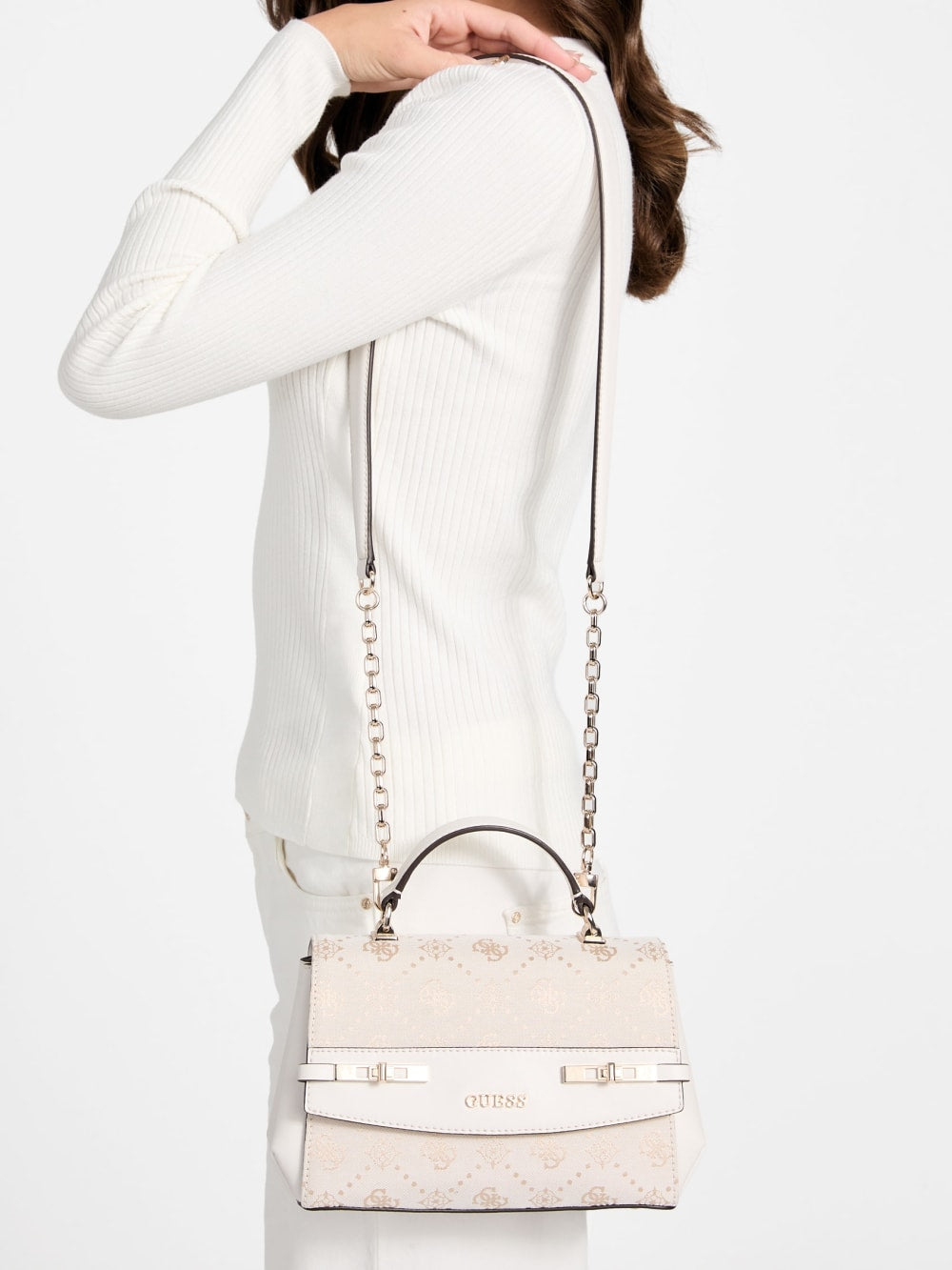 Melinda Quattro G Top Handle Crossbody - Guess