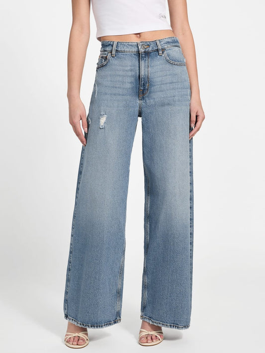 Eco Bellflower Wide-Leg Jeans - Guess