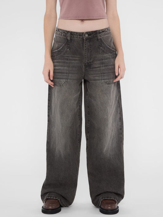 GUESS Originals Double Pocket Wide-Leg Jeans - Guess