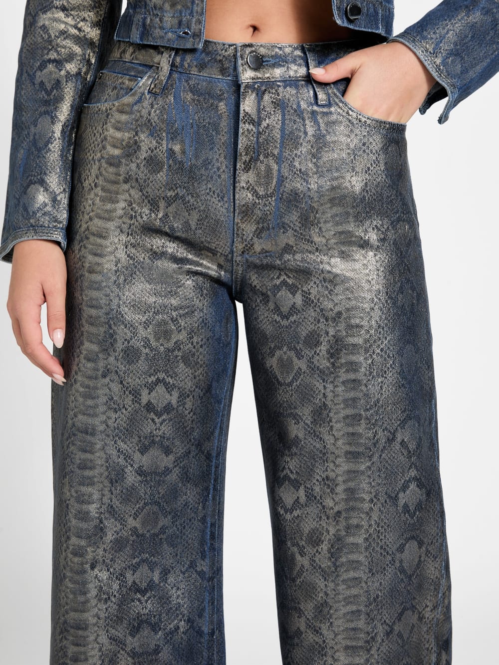 Bellflower Snakeskin Jeans - Guess