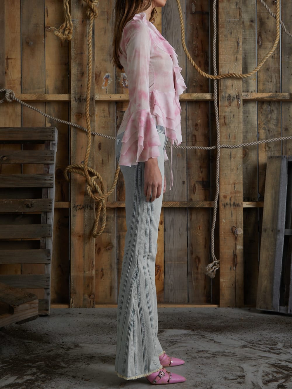 panel denim flare pants - Guess