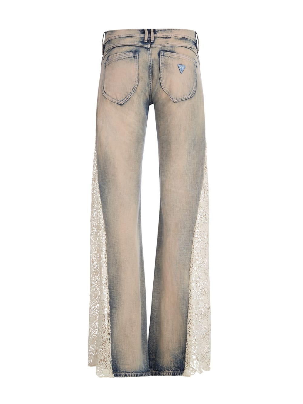 lace denim flare pants - Guess