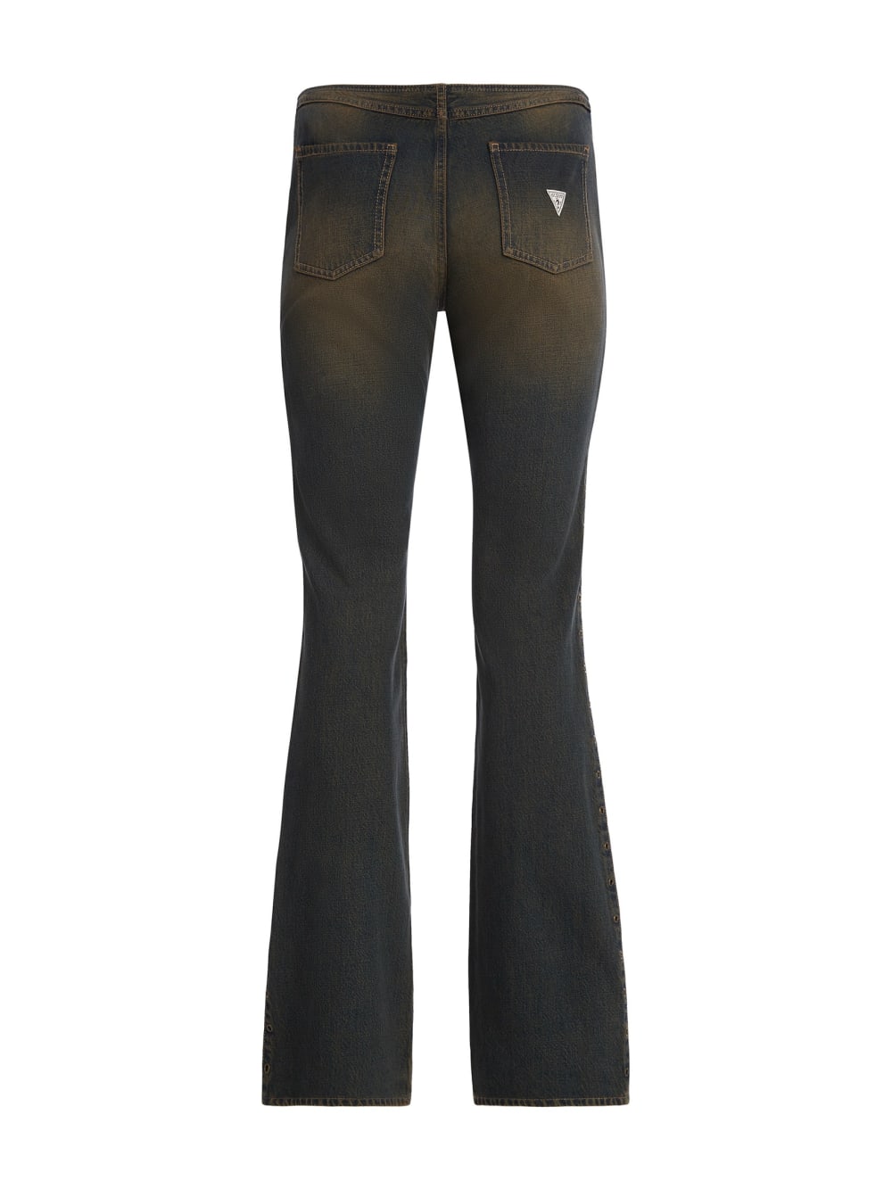 eyelet low-rise denim pants - Guess