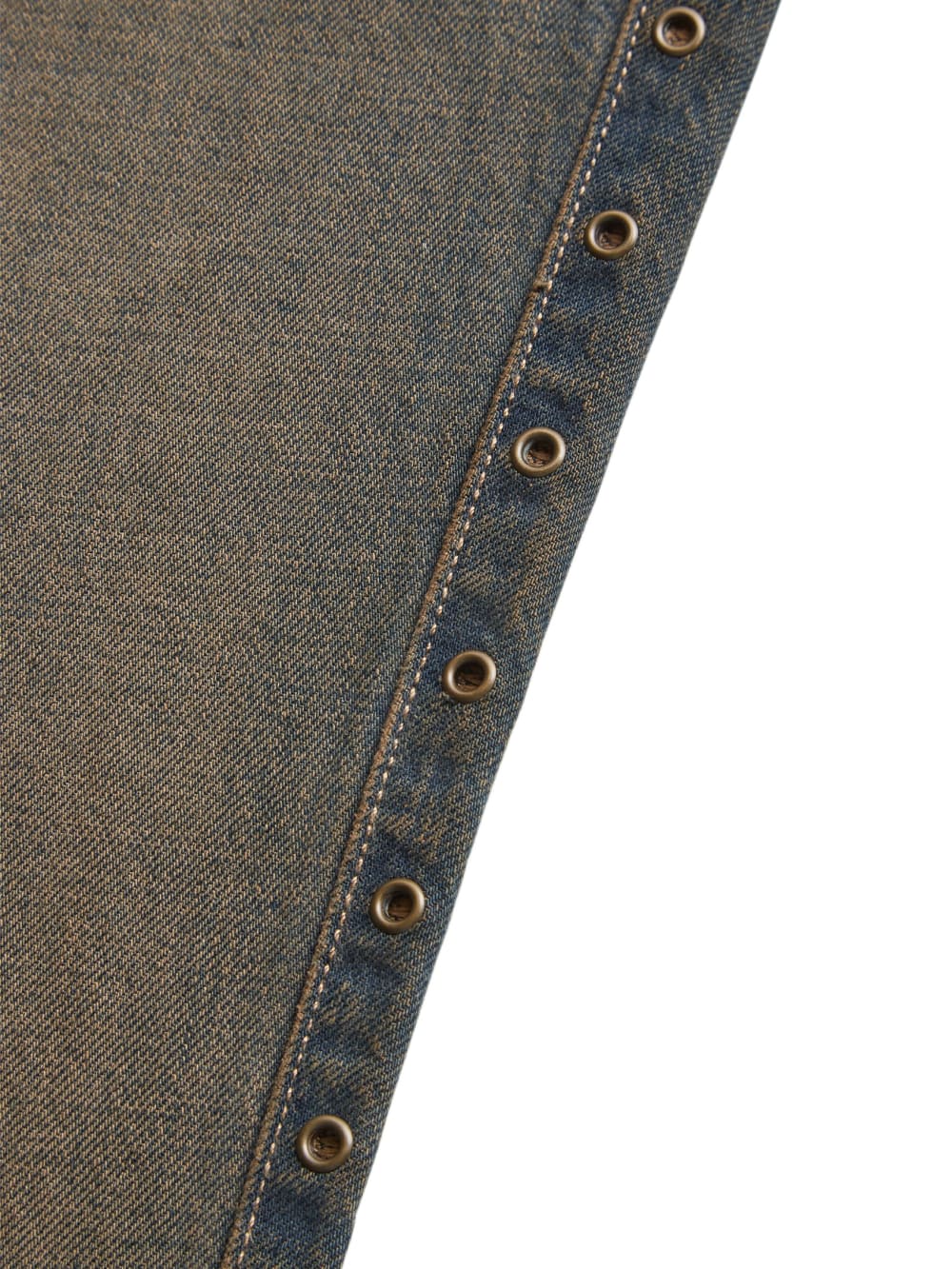 eyelet low-rise denim pants - Guess