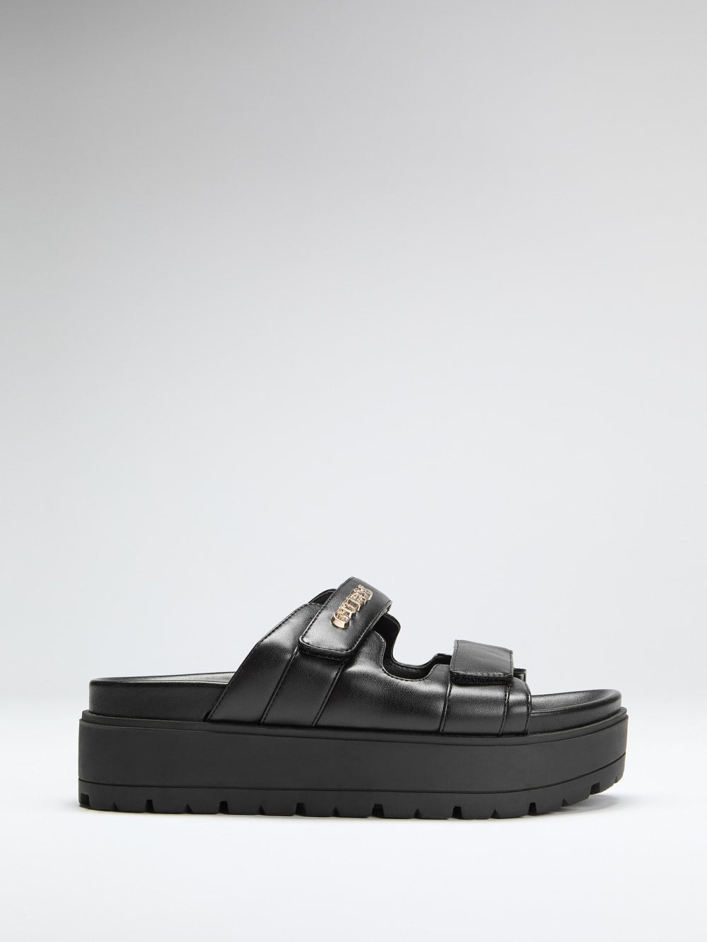 Fasten Genuine Leather Sandal - Guess