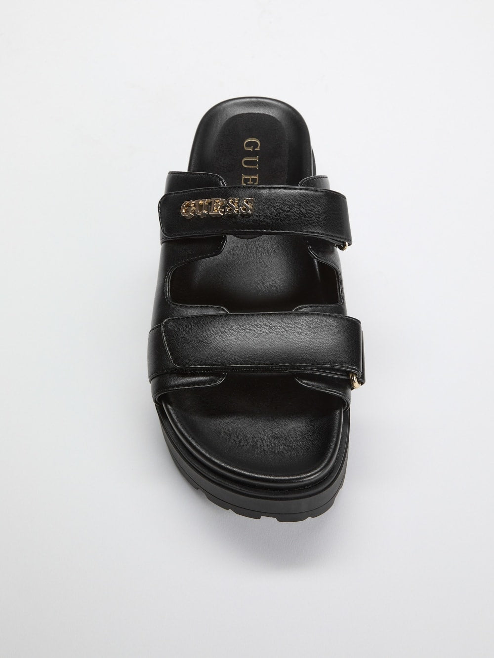 Fasten Genuine Leather Sandal - Guess