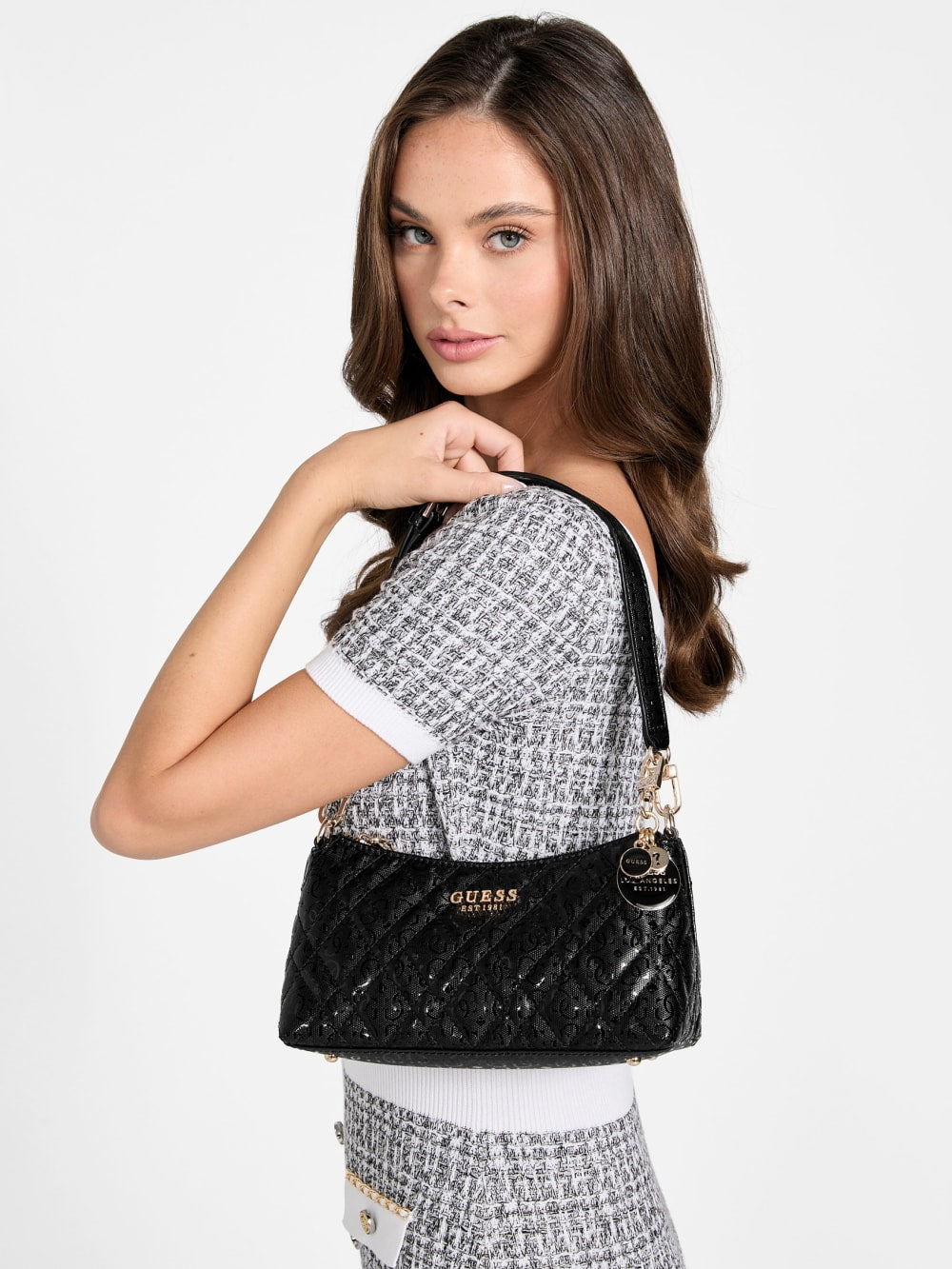 Isemay Quilted Shoulder Bag - Guess