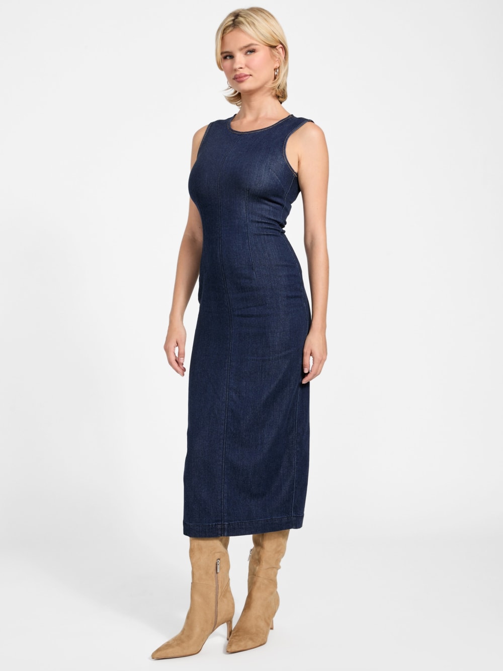 Lyocell blend midi dress - Guess