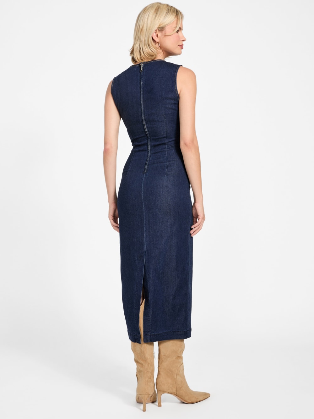 Lyocell blend midi dress - Guess