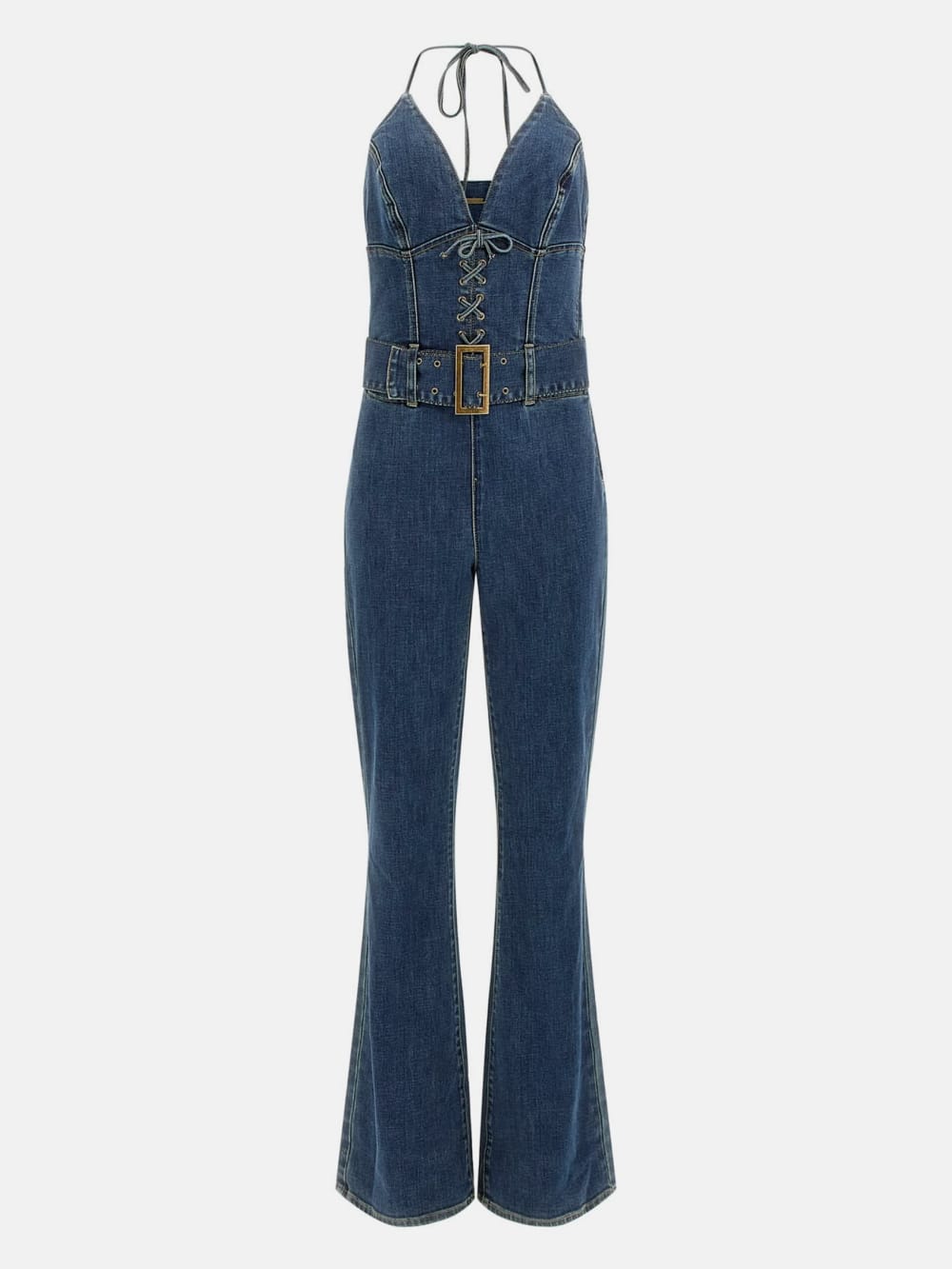 Eco Rebel Halter Denim Jumpsuit - Guess