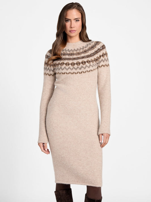 Akilah Jacquard Sweater Dress - Guess