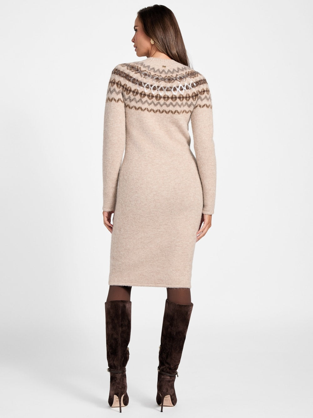 Akilah Jacquard Sweater Dress - Guess