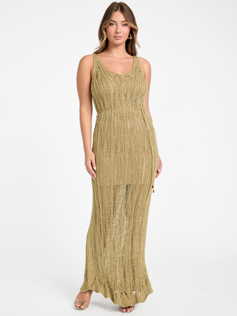 Lucky Lurex Net Maxi Dress - Guess