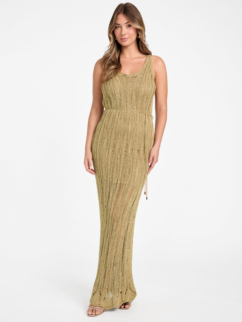 Lucky Lurex Net Maxi Dress - Guess