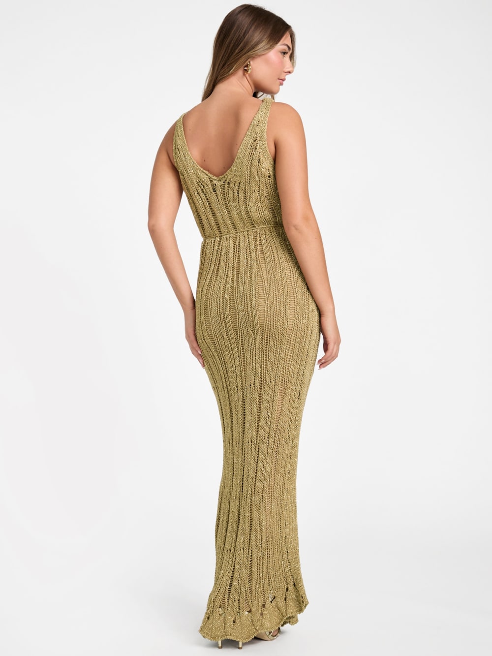 Lucky Lurex Net Maxi Dress - Guess