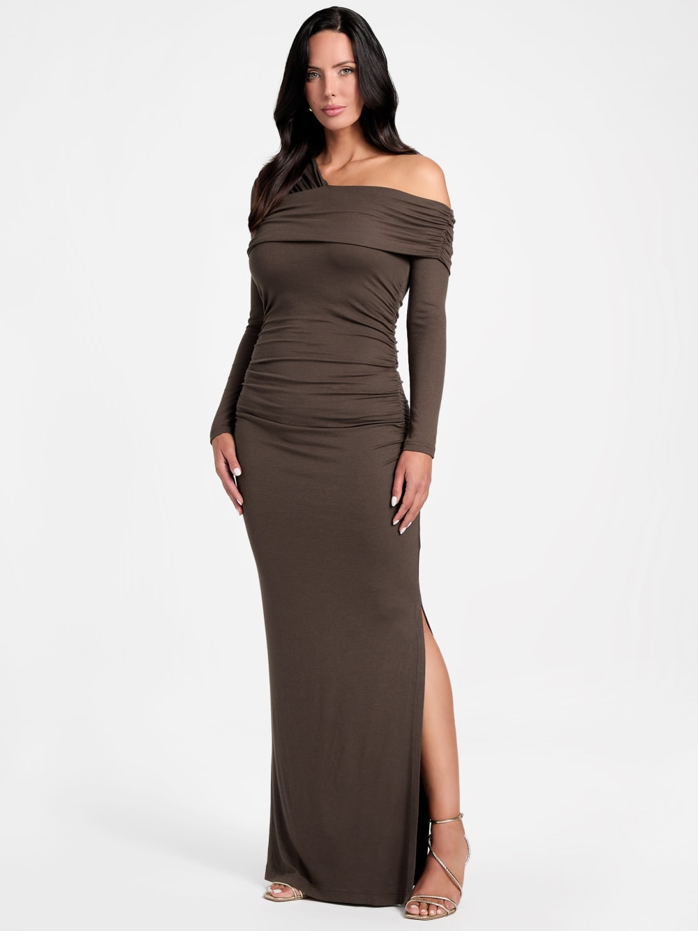 Eco Astrid Off-Shoulder Draped Dress - Guess