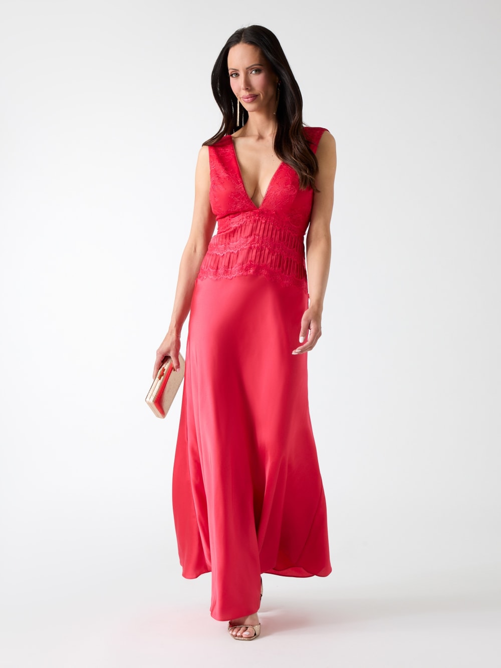 Lavina Satin Gown - Guess