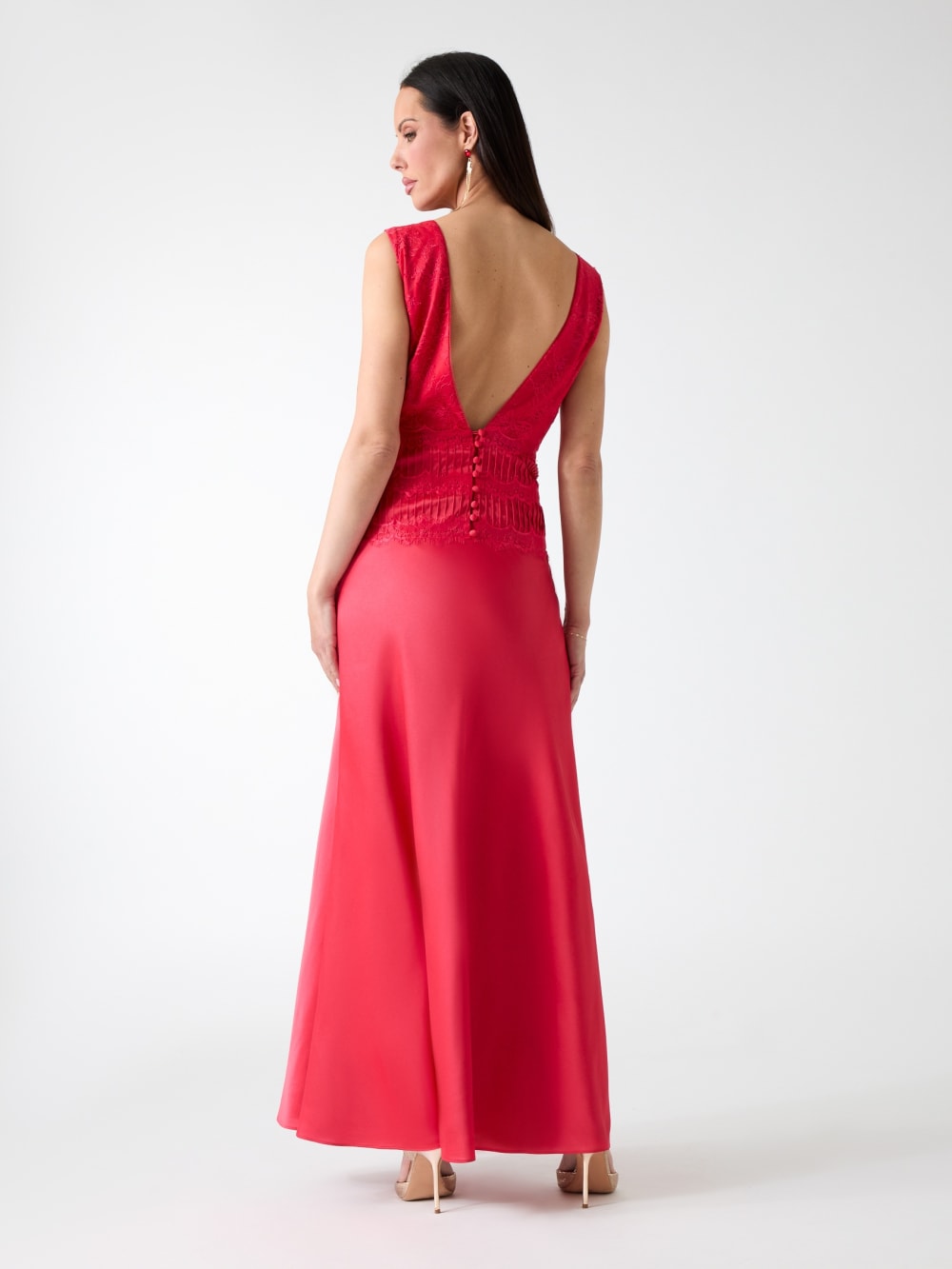 Lavina Satin Gown - Guess