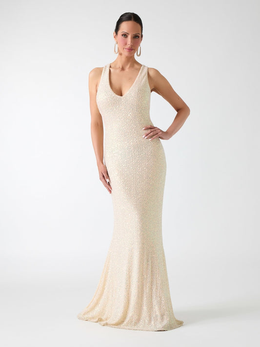Meldon Sequins Maxi Gown - Guess
