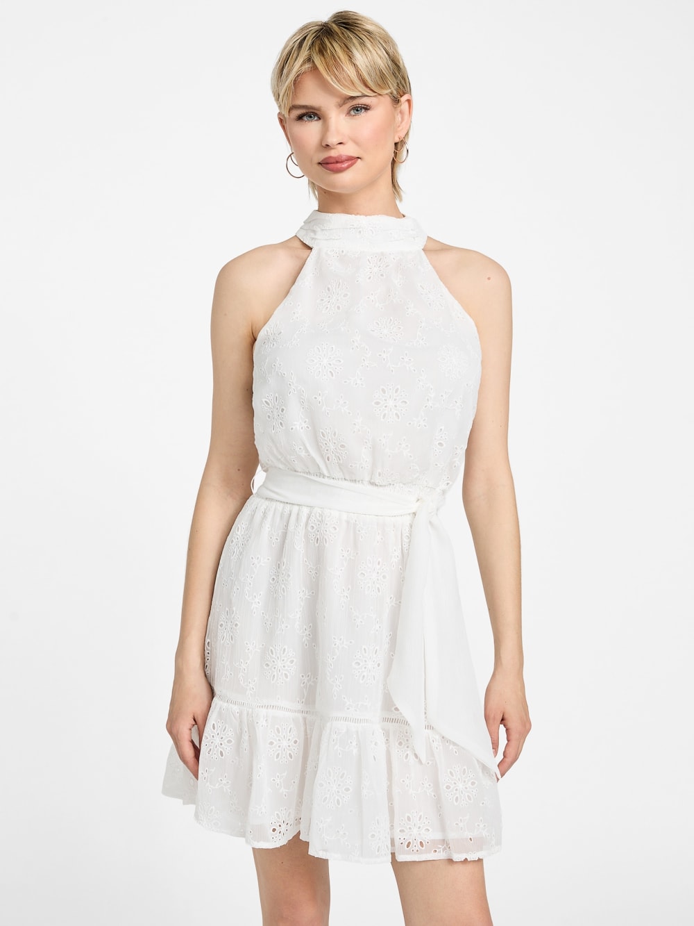 Danielle Halter Chiffon Dress - Guess