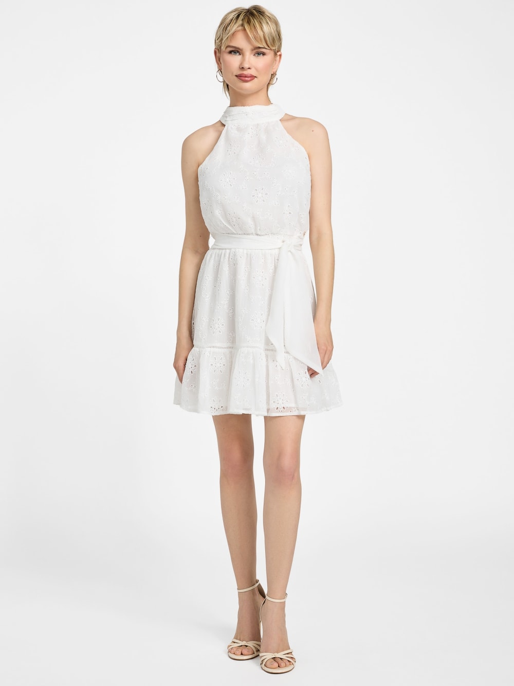 Danielle Halter Chiffon Dress - Guess