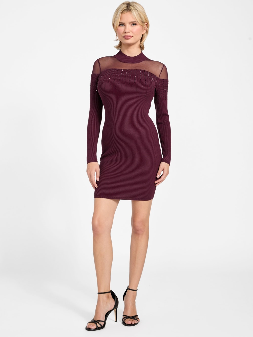 Eco Jeena Rhinestone Sweater Dress - Guess