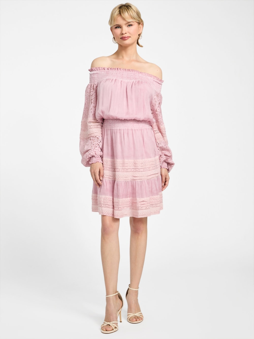 Audrey Off-the-Shoulder Mini Dress - Guess