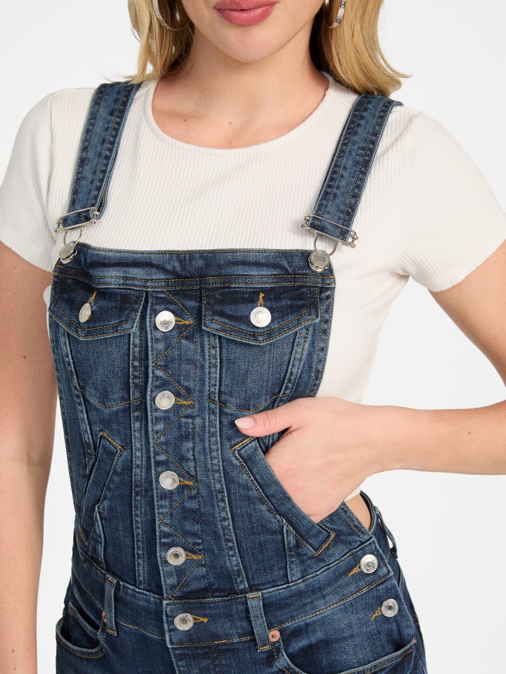 Leisure Denim Overall Jumpsuit - Guess