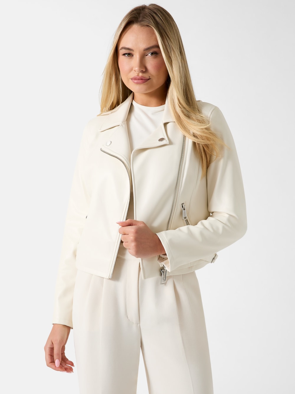 Miko Faux-Leather Moto Jacket - Guess