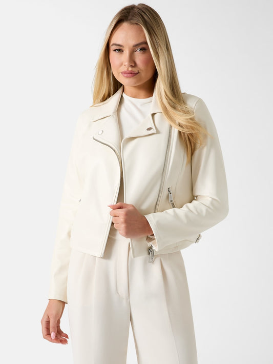 Miko Faux-Leather Moto Jacket - Guess