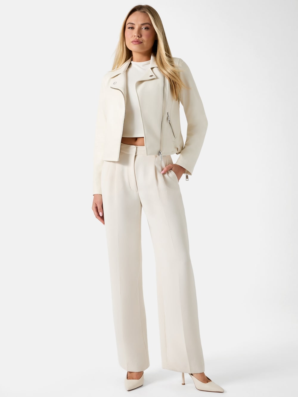 Miko Faux-Leather Moto Jacket - Guess