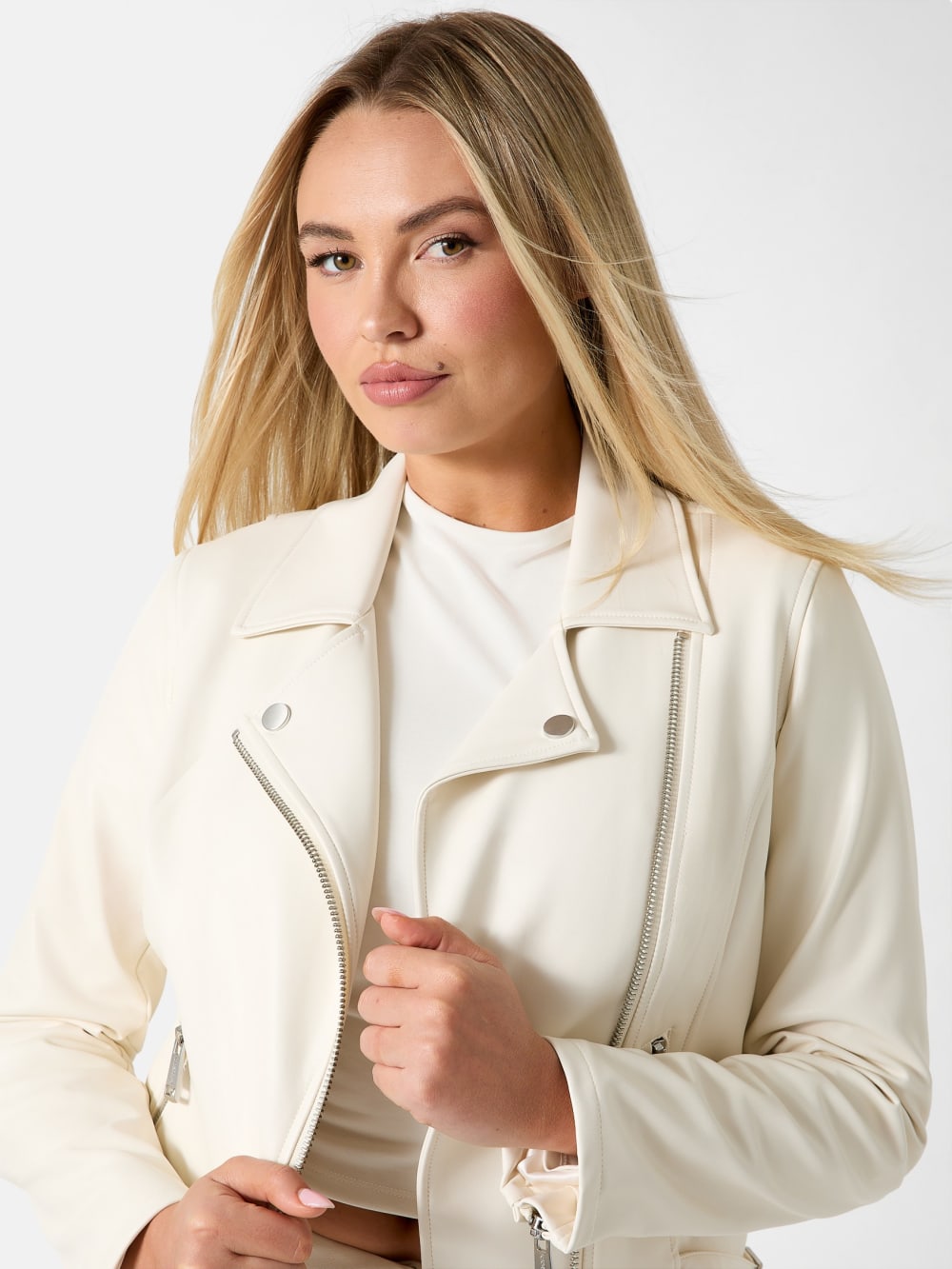 Miko Faux-Leather Moto Jacket - Guess