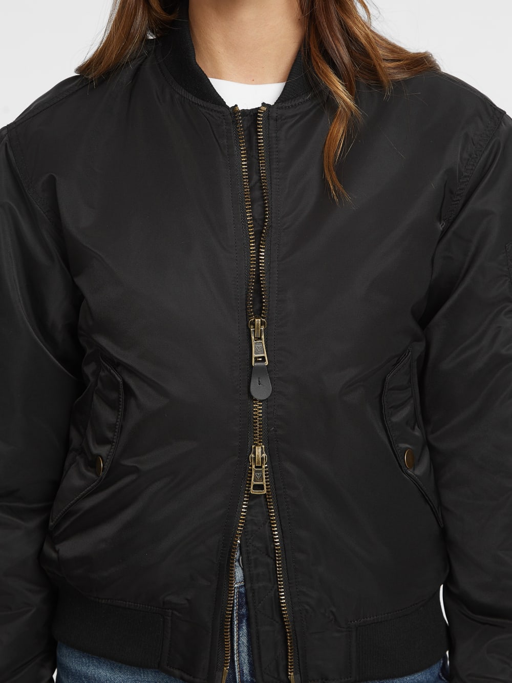 Nylon Bomber Jacket - Guess