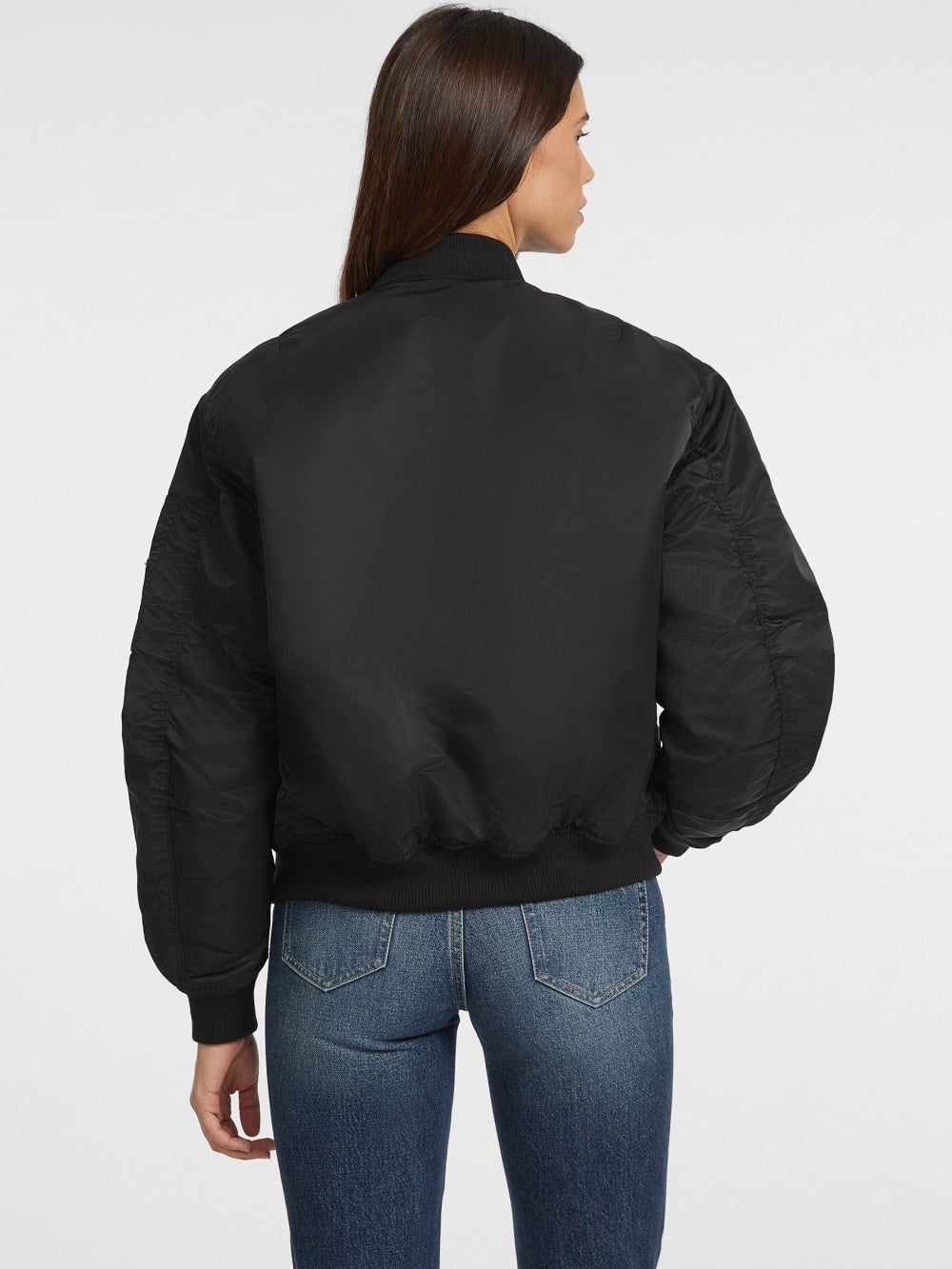 Nylon Bomber Jacket - Guess
