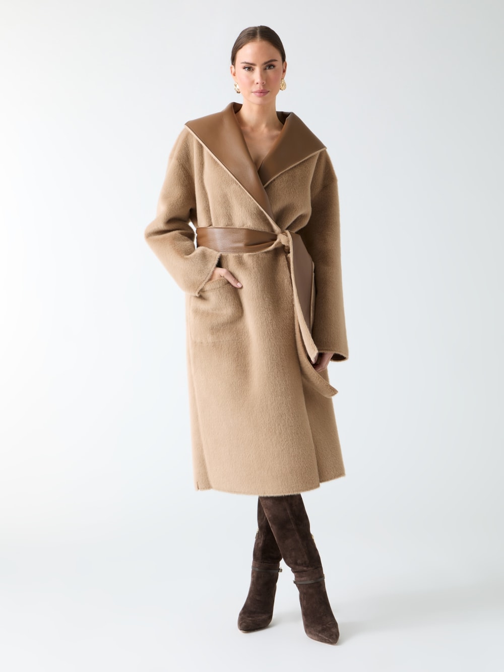 Ines Reversible Faux-Leather Coat - Guess