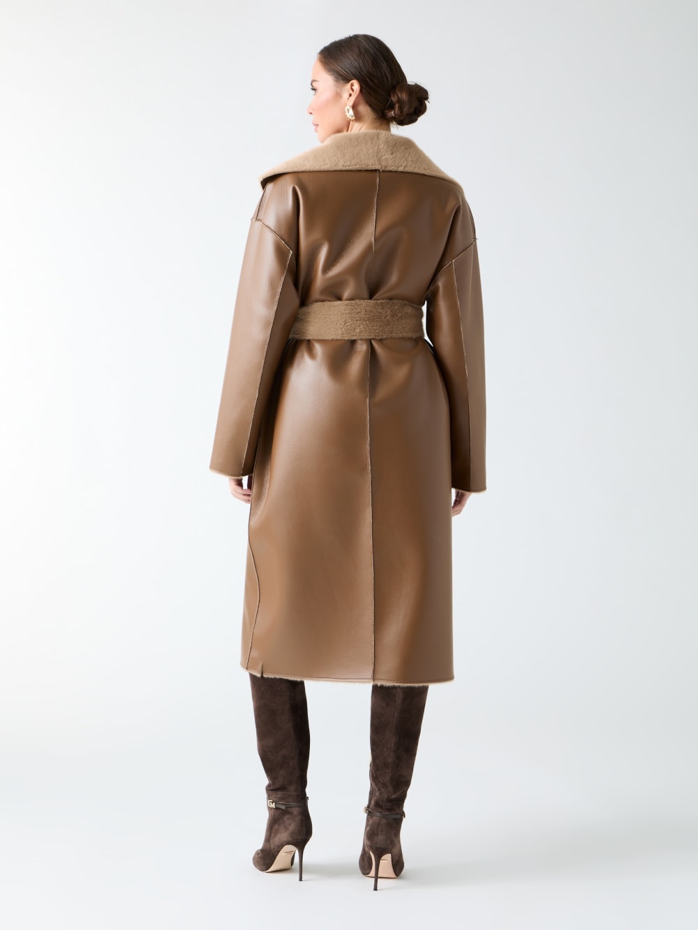 Ines Reversible Faux-Leather Coat - Guess