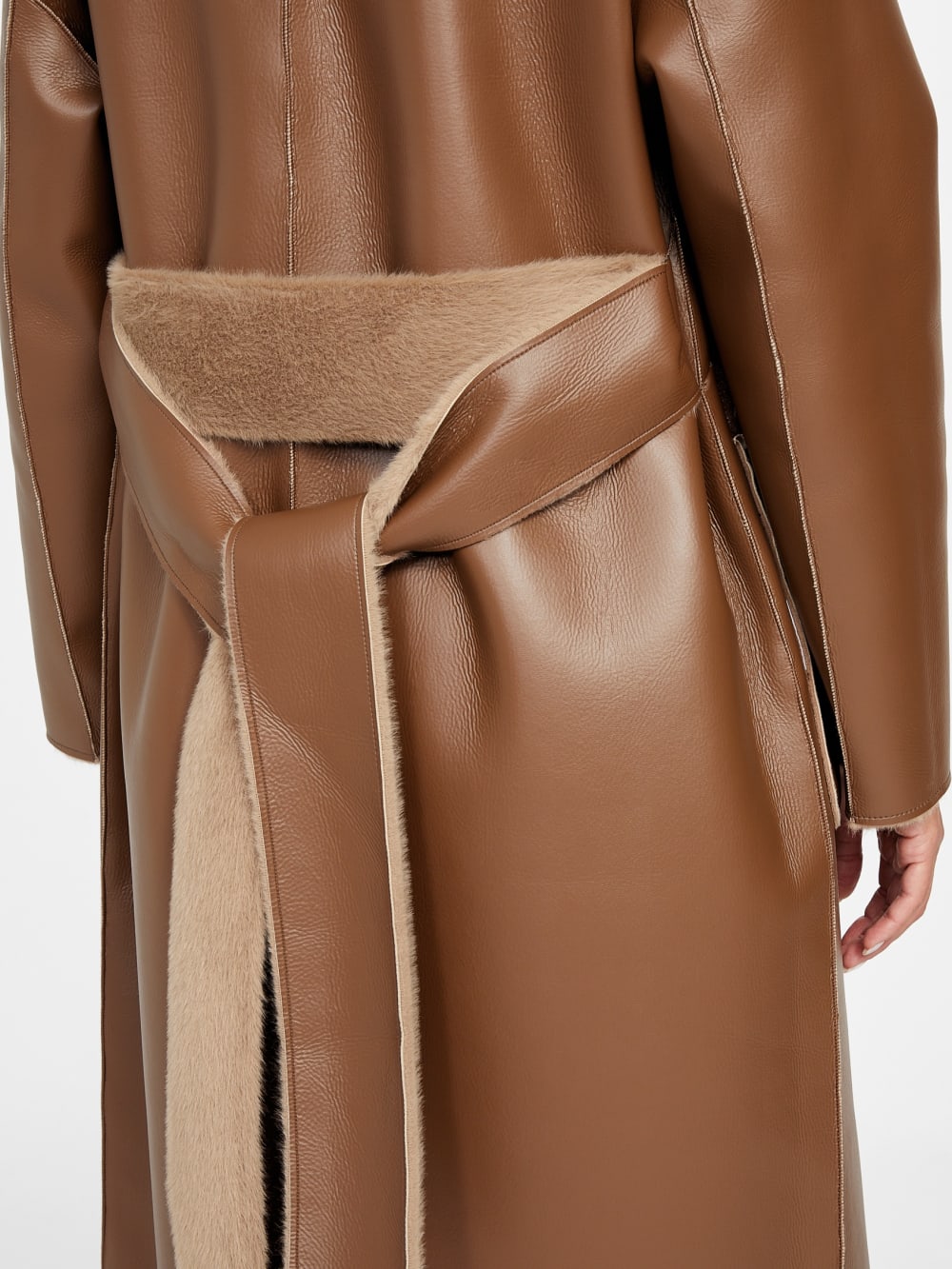Ines Reversible Faux-Leather Coat - Guess
