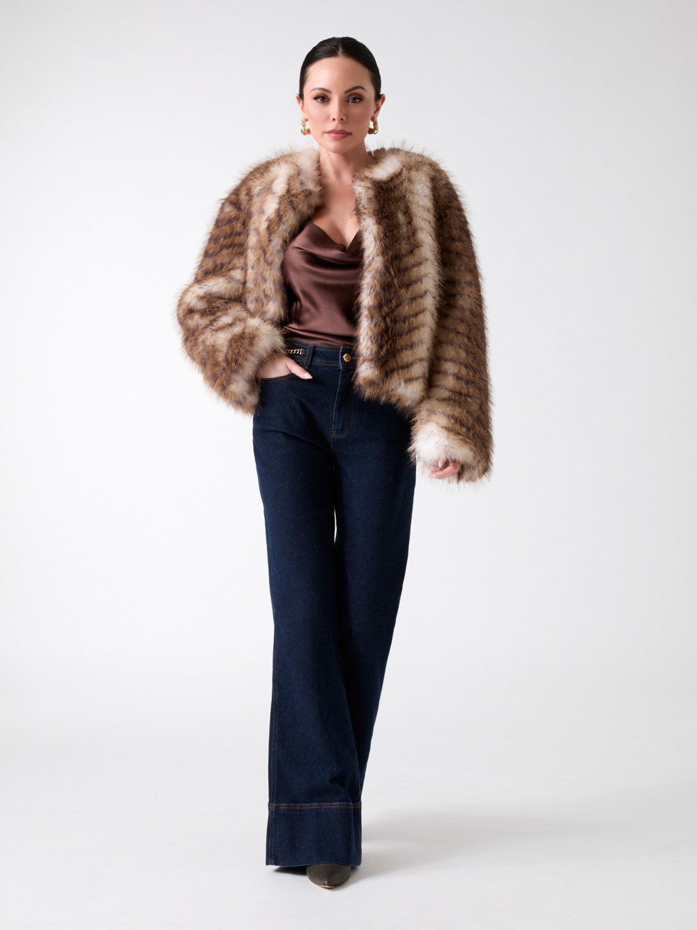 Nerissa Faux-Fur Jacket - Guess
