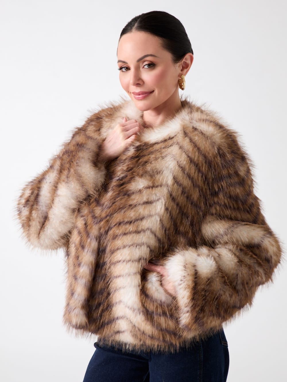 Nerissa Faux-Fur Jacket - Guess