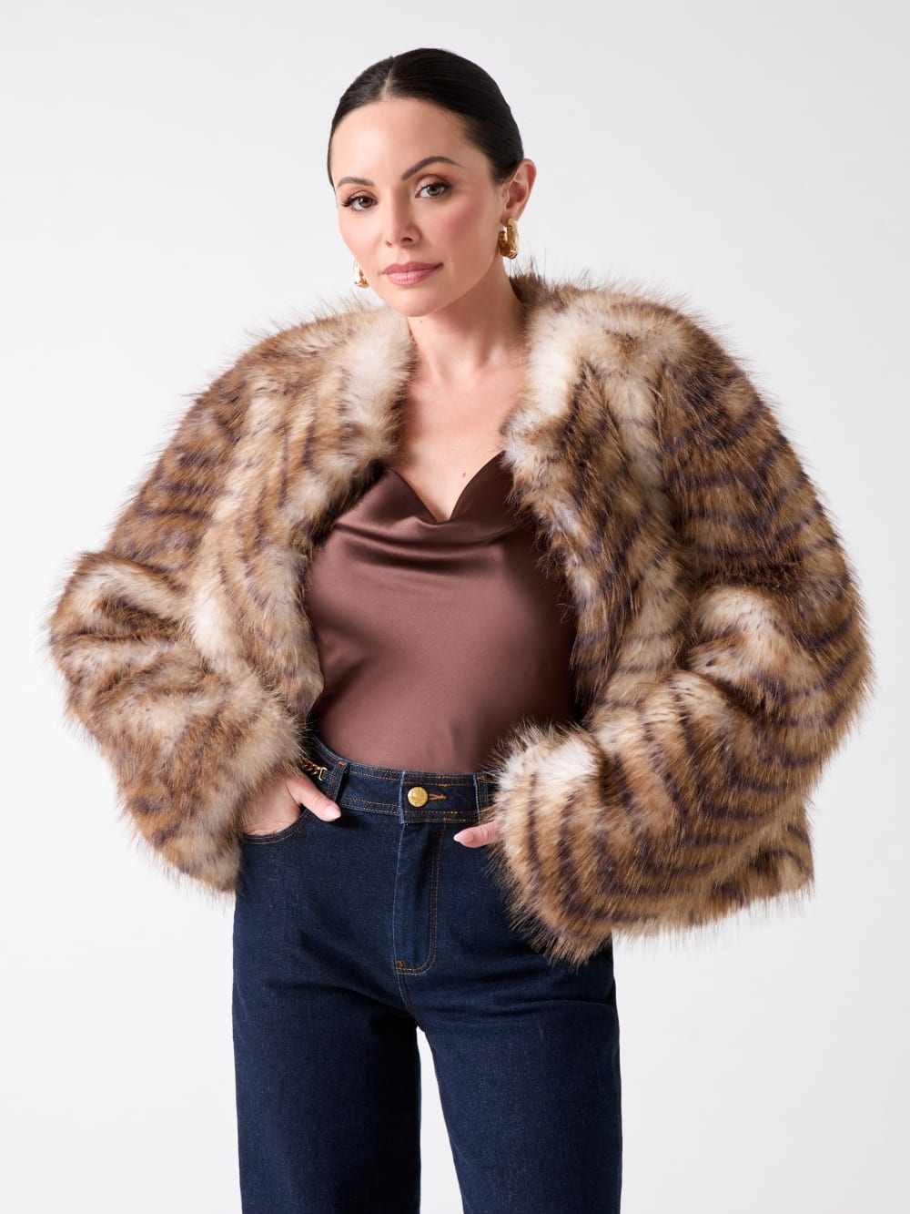 Nerissa Faux-Fur Jacket - Guess