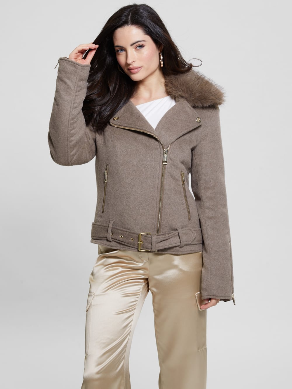 Eco Nancy Wool-Blend Jacket - Guess