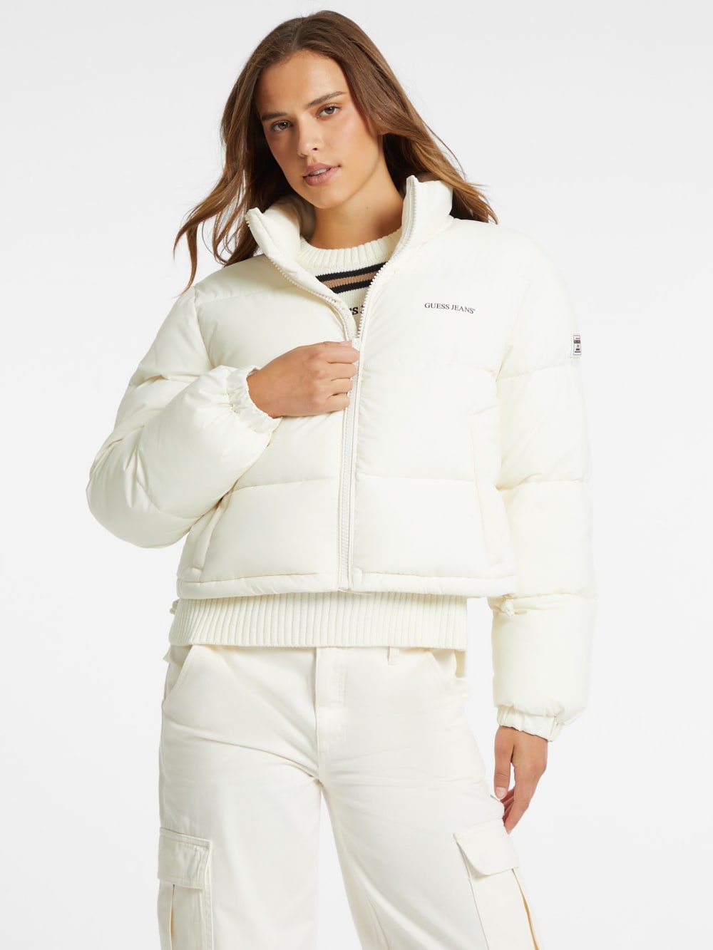 Crop Puffer Jacket - Guess