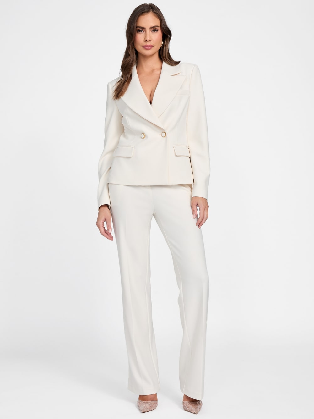 Eco Lia Double-Breasted Blazer - Guess