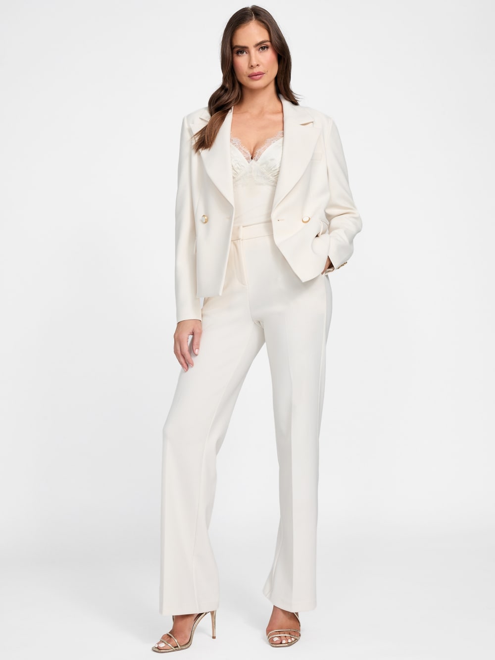 Eco Lia Double-Breasted Blazer - Guess