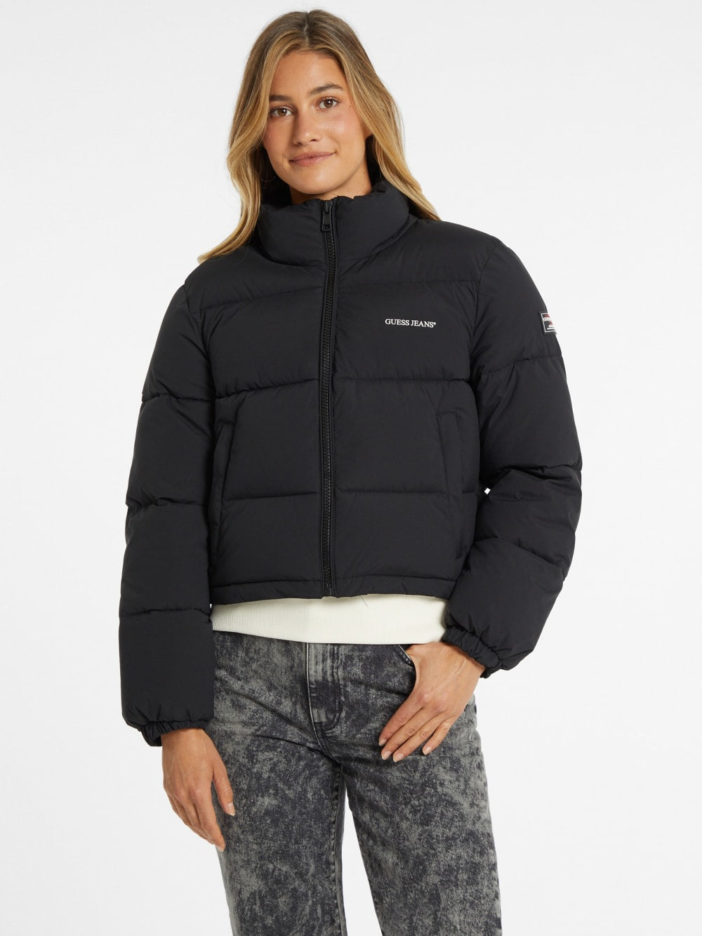 Crop Puffer Jacket - Guess