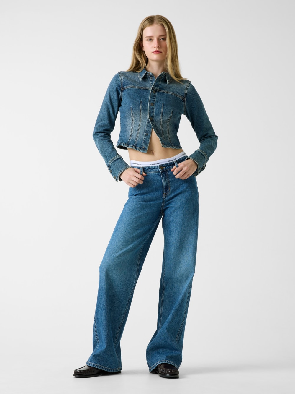 Cropped denim jacket - Guess