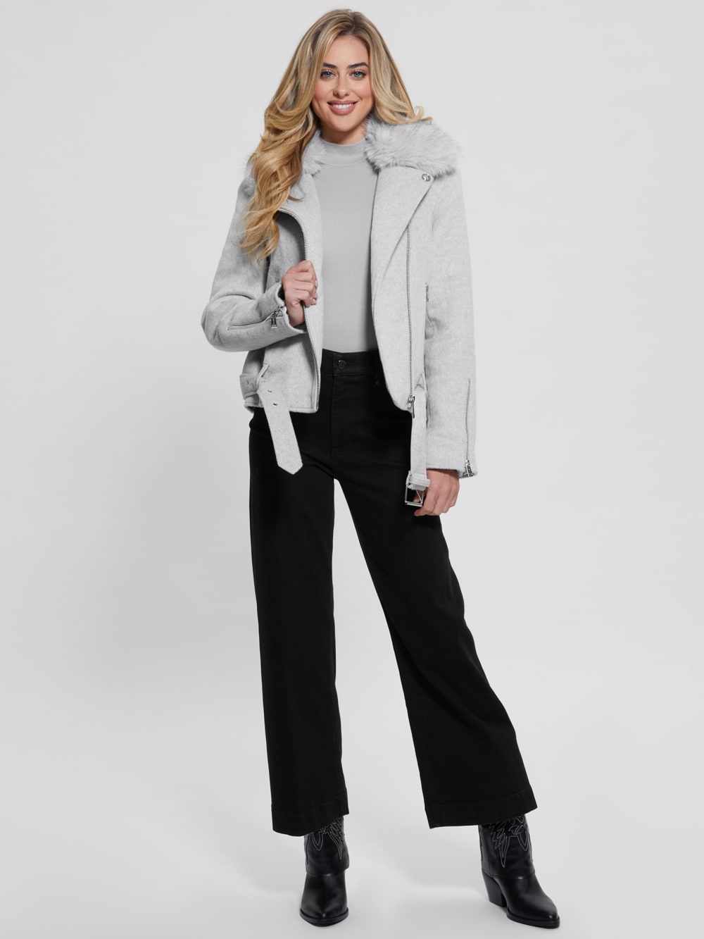 Eco Nancy Wool-Blend Jacket - Guess