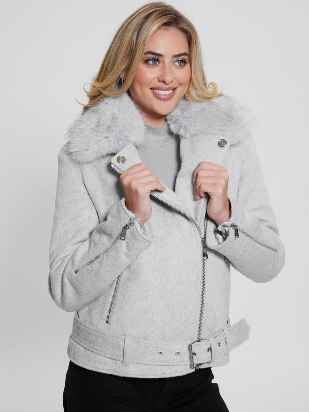 Eco Nancy Wool-Blend Jacket - Guess