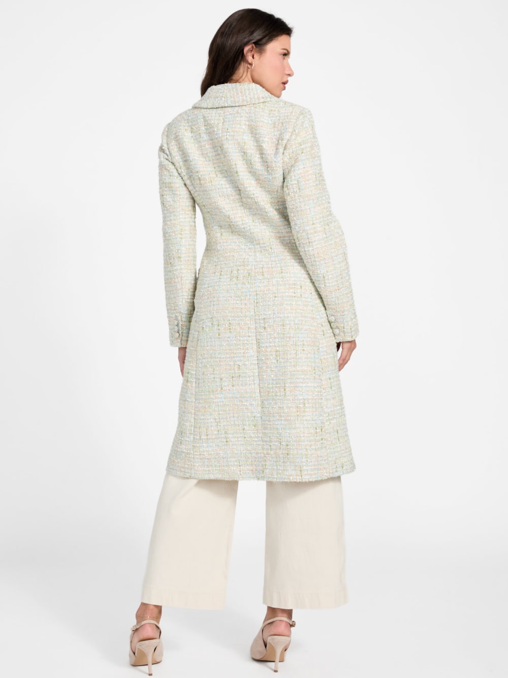Tweed long coat - Guess